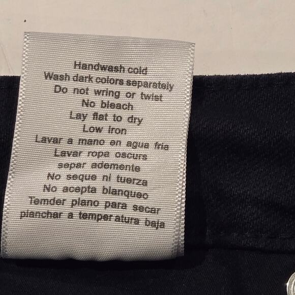 Judy Blue Tummy Control Wide Leg Crop in Dark Navy, Size 15/32, Style 88807 - Picture 8 of 9